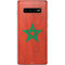 Morocco Flag Distressed Galaxy S10 Plus Skin