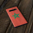 Morocco Flag Distressed Galaxy S10 Plus Skin