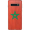 Morocco Flag Distressed Galaxy S10 Skin