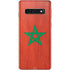 Morocco Flag Distressed Galaxy S10 Skin