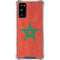 Morocco Flag Distressed Galaxy S20 FE Clear Case