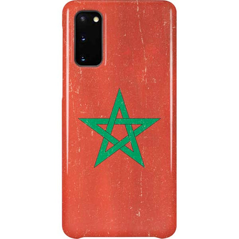 Morocco Flag Distressed Galaxy S20 Lite Case