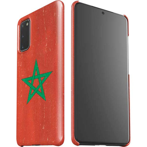 Morocco Flag Distressed Galaxy S20 Lite Case