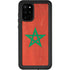 Morocco Flag Distressed Galaxy S20 Plus Waterproof Case