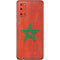 Morocco Flag Distressed Galaxy S20 Skin