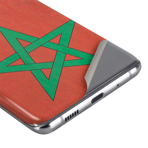 Morocco Flag Distressed Galaxy S20 Ultra 5G Skin