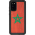Morocco Flag Distressed Galaxy S20 Waterproof Case