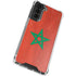 Morocco Flag Distressed Galaxy S21 FE Clear Case