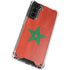 Morocco Flag Distressed Galaxy S21 Plus 5G Clear Case
