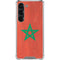 Morocco Flag Distressed Galaxy S23 Clear Case