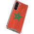 Morocco Flag Distressed Galaxy S23 Clear Case