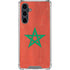 Morocco Flag Distressed Galaxy S23 FE Clear Case