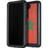 Morocco Flag Distressed Galaxy S23 Plus Waterproof Case