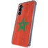 Morocco Flag Distressed Galaxy S24 Clear Case