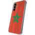 Morocco Flag Distressed Galaxy S24 Plus Clear Case