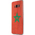 Morocco Flag Distressed Galaxy S8 Skin