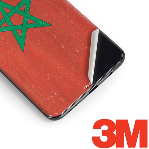 Morocco Flag Distressed Galaxy S9 Skin