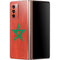 Morocco Flag Distressed Galaxy Z Fold2 5G Skin