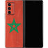 Morocco Flag Distressed Galaxy Z Fold2 5G Skin