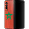 Morocco Flag Distressed Galaxy Z Fold3 5G Skin