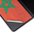 Morocco Flag Distressed Galaxy Z Fold3 5G Skin