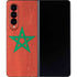 Morocco Flag Distressed Galaxy Z Fold4 5G Skin