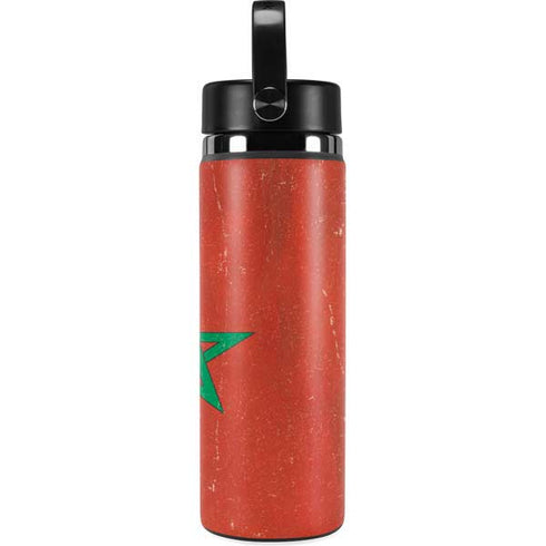 Morocco Flag Distressed Hydro Flask 20oz Wide Mouth Skin