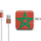Morocco Flag Distressed iPad Charger (10W USB) Skin