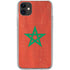 Morocco Flag Distressed iPhone 11 Clear Case