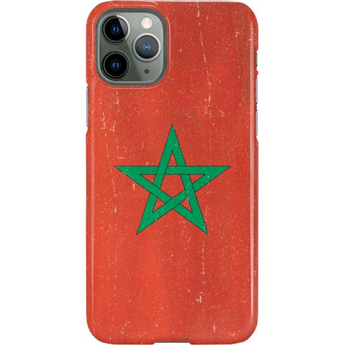 Morocco Flag Distressed iPhone 11 Pro Lite Case
