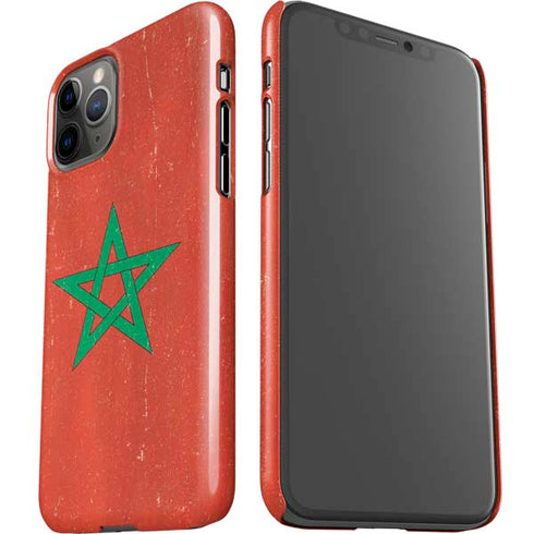 Morocco Flag Distressed iPhone 11 Pro Lite Case