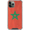 Morocco Flag Distressed iPhone 11 Pro Max Clear Case