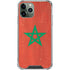 Morocco Flag Distressed iPhone 11 Pro Max Clear Case