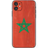 Morocco Flag Distressed iPhone 11 Skin