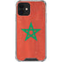 Morocco Flag Distressed iPhone 12 Clear Case