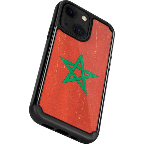 Morocco Flag Distressed iPhone 13 Cargo Case