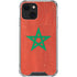 Morocco Flag Distressed iPhone 13 Clear Case