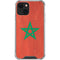 Morocco Flag Distressed iPhone 13 Mini Clear Case