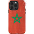 Morocco Flag Distressed iPhone 13 Pro Impact Case