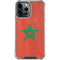 Morocco Flag Distressed iPhone 13 Pro Max Clear Case