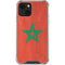 Morocco Flag Distressed iPhone 14 Clear Case