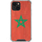Morocco Flag Distressed iPhone 14 Plus Clear Case