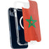 Morocco Flag Distressed iPhone 14 Plus MagSafe Case