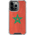 Morocco Flag Distressed iPhone 15 Pro Clear Case