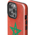 Morocco Flag Distressed iPhone 15 Pro Impact Case