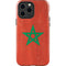 Morocco Flag Distressed iPhone 15 Pro Max Impact Case
