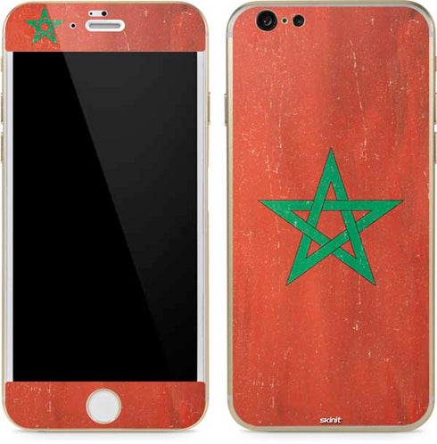 Morocco Flag Distressed iPhone 6/6s Skin