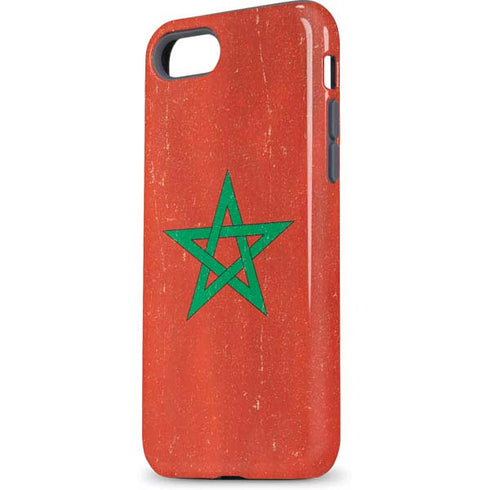 Morocco Flag Distressed iPhone 7 Pro Case