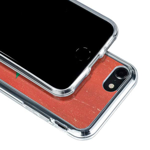 Morocco Flag Distressed iPhone SE (2nd & 3rd Gen) Clear Case