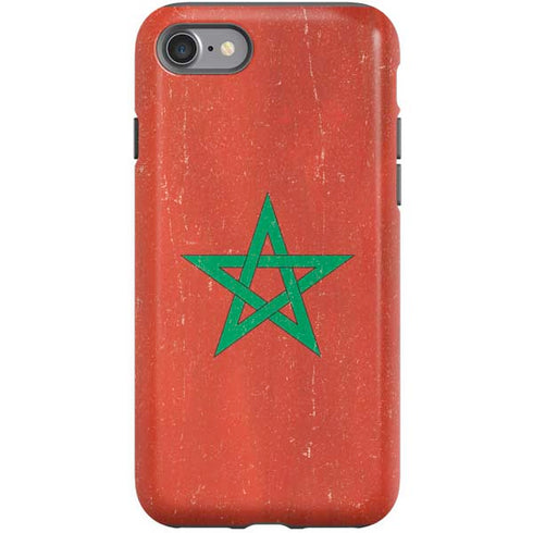 Morocco Flag Distressed iPhone SE (2nd & 3rd Gen) Pro Case